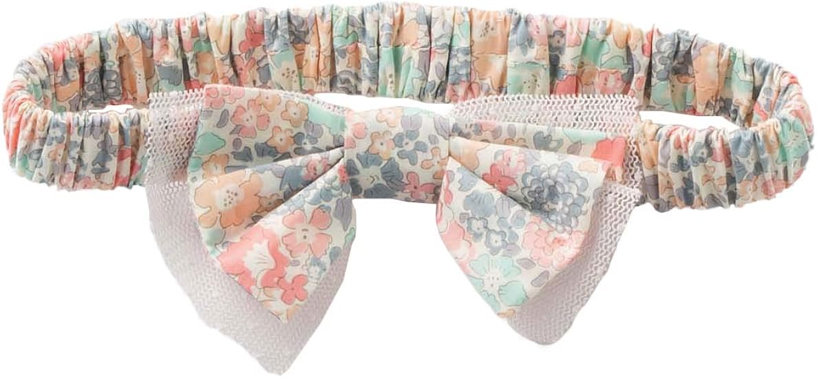 Amazon Co Jp Angeliebe エンジェリーベ ベビー 日本製 リバティ 小花柄 ヘッドドレス ヘアアクセサリー ヘアバンド 赤ちゃん 女の子 リボン お宮参り フォーマル フリー ピンク 服 ファッション小物