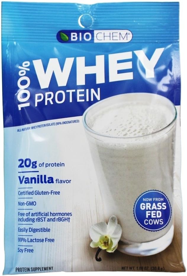 Biochem, Whey Protein Vanilla Single Packet, 1.08 Ounce