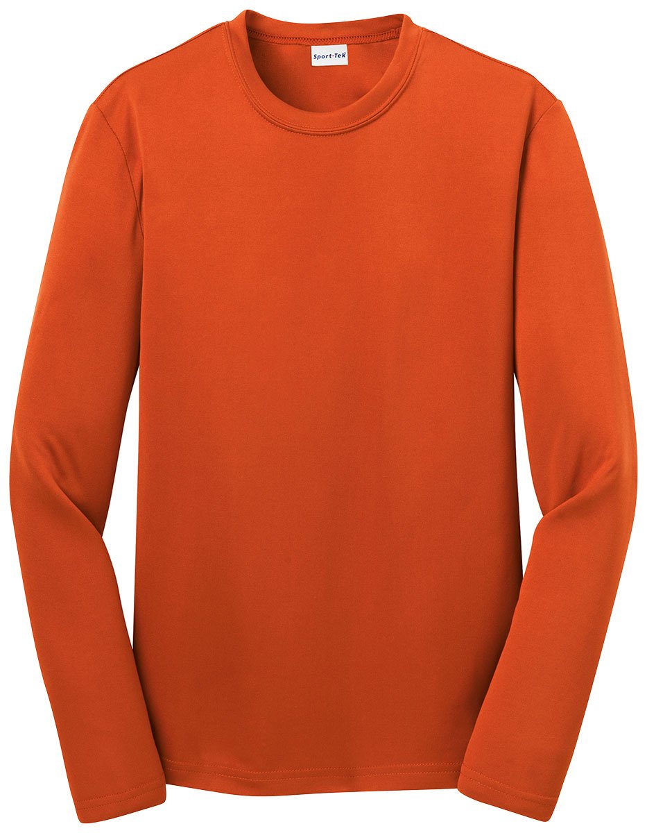 Long Sleeve Tee (YST350LS) Deep Orange, XS
