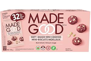 Made Good, Soft Baked Mini Cookies, Red Velvet, 32x 24g