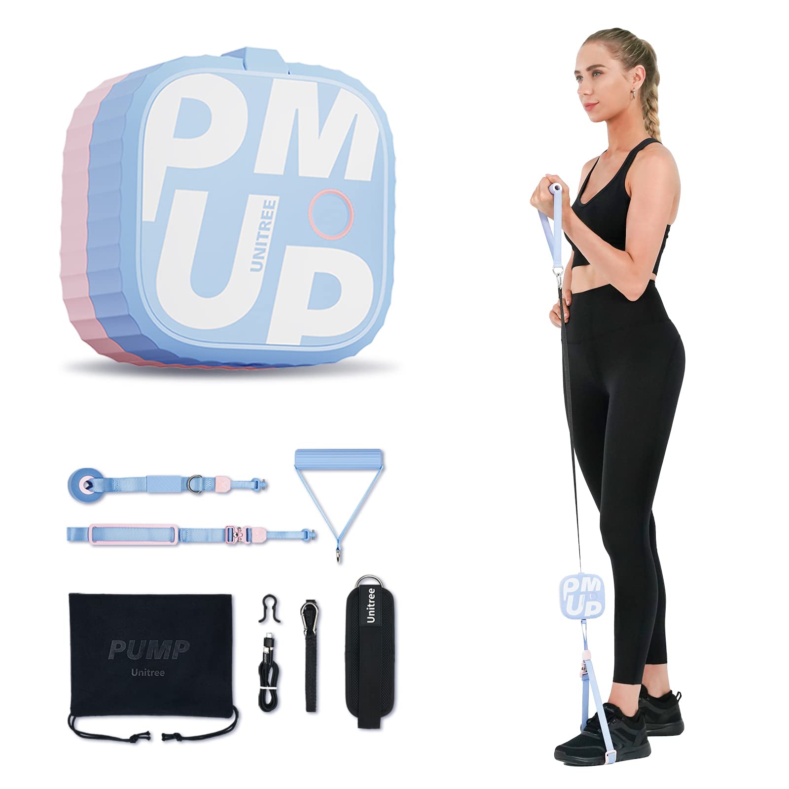 Photo 1 of Unitree PUMP Pro Exercise Equipment Cable Machine Home Gym (Youthful Pink)