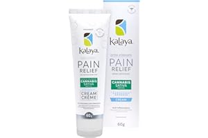 Kalaya Extra Strength Pain Relief Cream With Cannabis Sativa Seed Oil (60g Pack of 1) - Natural Active, Pain Blocking & Anti 