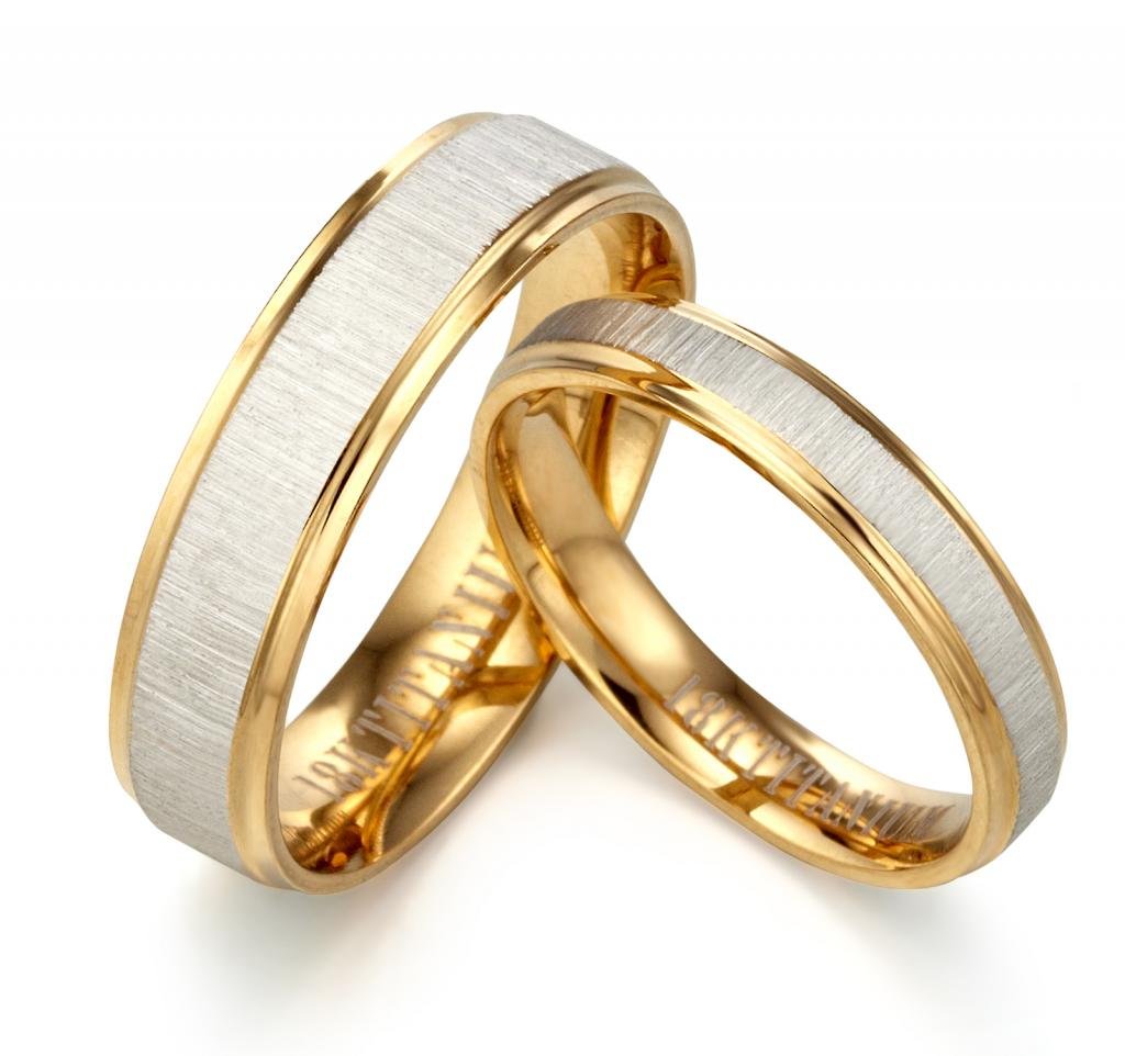 Everstone His or Her 18K Yellow Gold Filled Anniversary Wedding Ring for Men
