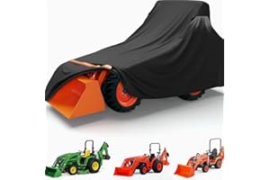 Heavy-Duty Tractor Cover for Mahindra MX60 2019–2023, Durable Waterproof Oxford Outdoor Tractor Tarp, All-Weather Protection 