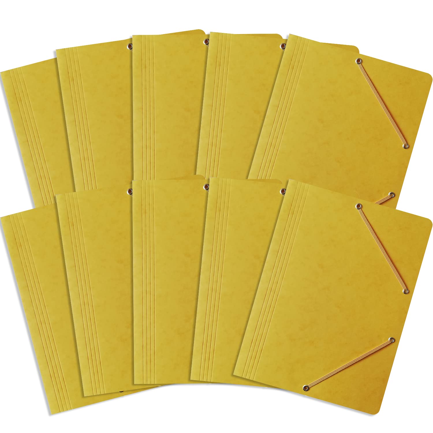 A4 Bantex A4 Rubber Portfolio Folder - Yellow (Pack of 10)