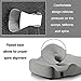 Ziraki Office Car Seat Cushion - Memory Foam - Orthopedic Luxury & Large Chair Pillow | for Back Pain - Helps with Sciatica Back, Tailbone Pain - Office Chair Car Seat Pillow +Cooling Gel Add On
