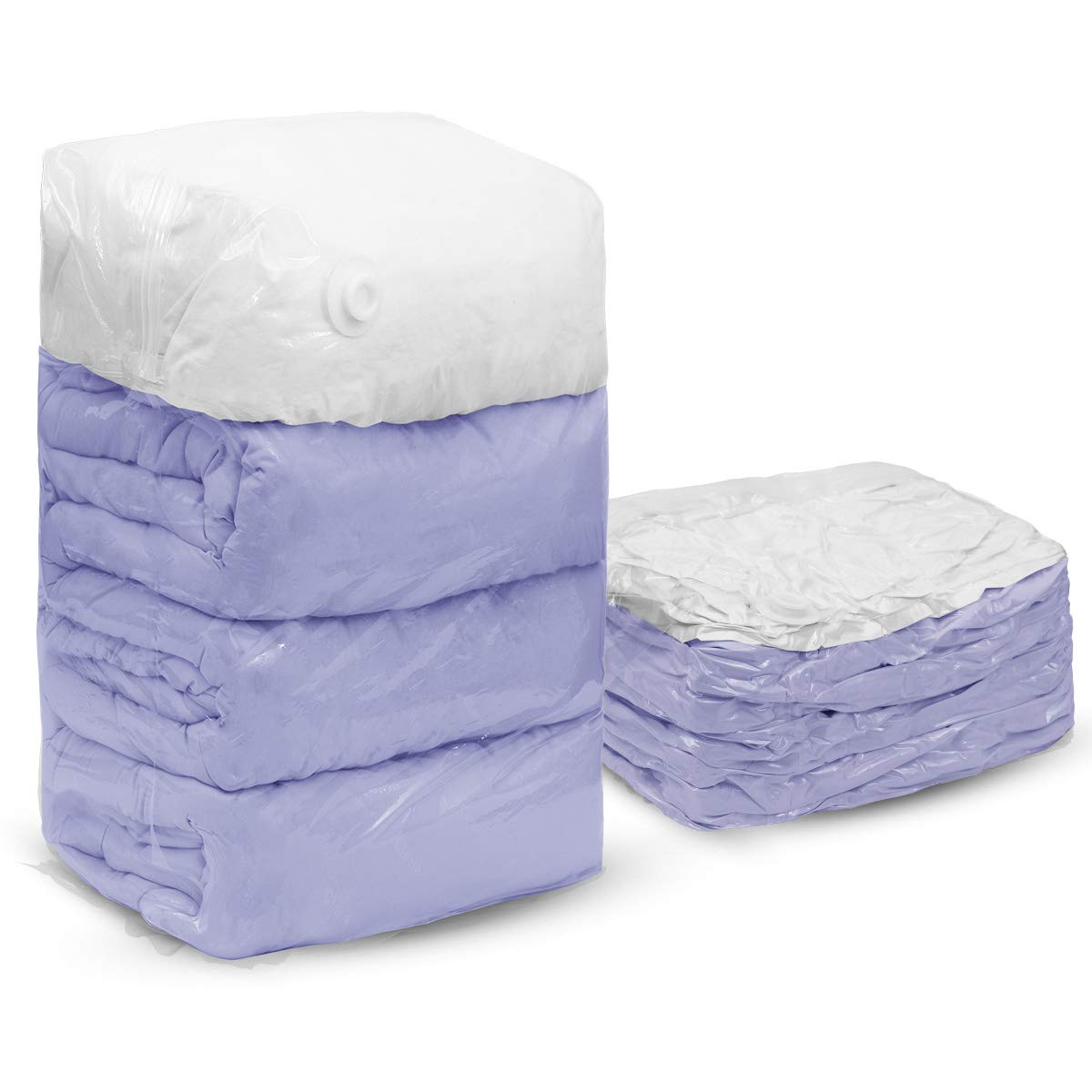 TAILI Cube Vacuum Space Saver Bags Jumbo Size 4 Pack of 31x40x15 inch Extra Large Vacuum Storage Bags for Pillows Comforters, Pillows, Bedding, Blankets, Clothes Reusable & Durable