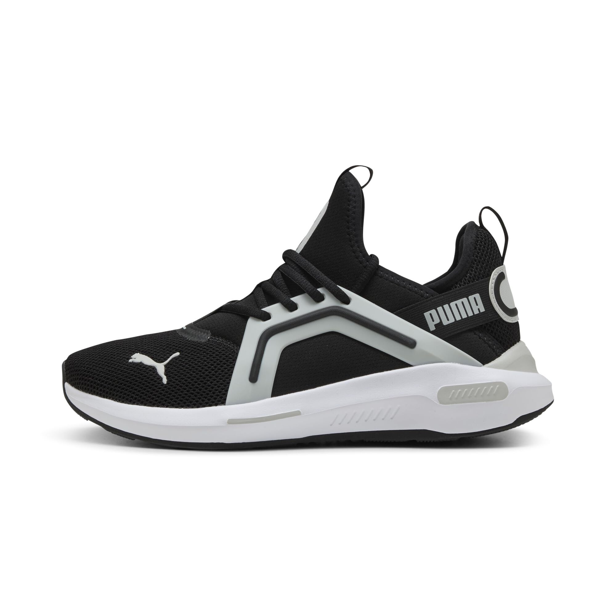 PUMA Men’s Softride Enzo 5 Cross Training Shoes, Black-White-Cool Light Gray, 13