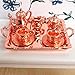 Jili Online 10 Pieces Copper Alloy Tea Lid Pot Cups Tray Set for 1:12 Dollhouse Miniatures Doll House Furniture Decoration