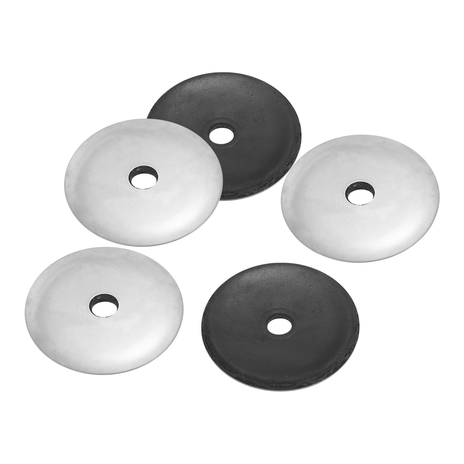 PATIKIL 304 Stainless Steel EPDM Bonded Sealing Washers, 10 Pieces 7/32"x1 1/4" Neoprene Rubber Washers Bonded Sealing Gasket for Marine Roof Bolt Supply (#12)