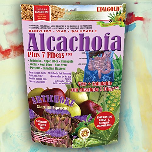 Linagold Alcachofa Plus 7 Fibers Artichoke, Apple Fiber & Pineapple Help with Digestion & Regulates Appetite.