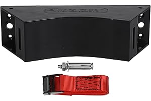 POPETPOP Gas Cylinder Support Strap with Wall Mounted Anti-Tip Bracket and Expansion Screws, Heavy Duty