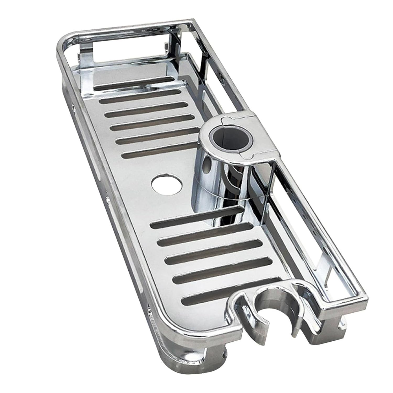 Ragyzity Bathroom Shower Shelf, No Drilling Hanging Shower Shelves Brackets Bathroom Organiser for Accessories, Shampoo Holder Adjustable Stand