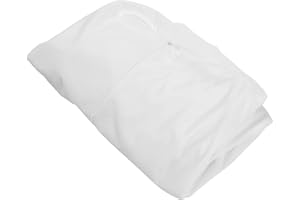 Furhaven Dog Bed Liner Water-Resistant Contour Luxe Lounger Foam Mattress Protector Cover - White, Large