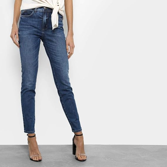 calça colcci bia cintura alta preta