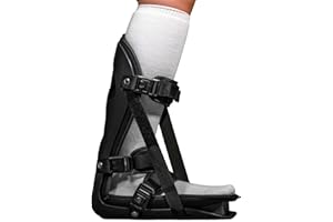 Brace On Kids Adjustable Night Splint - Pediatric Plantar Fasciitis, Achilles Tendon, Heel Spur, Injury, Foot Splint Boot for Children, Black, Size XS