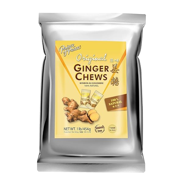 PRINCE OF PEACE GINGER CHEWS ORIGINAL, 1 LB....