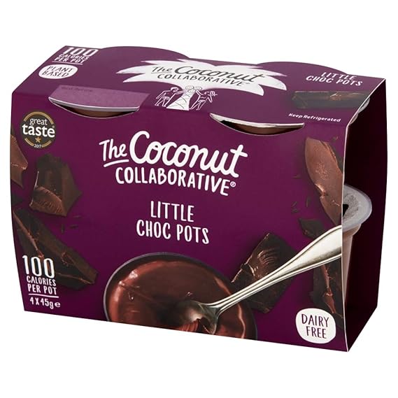 The Coconut Collaborative Dairy Free Little Choc Pots, 4x45g Amazon.co