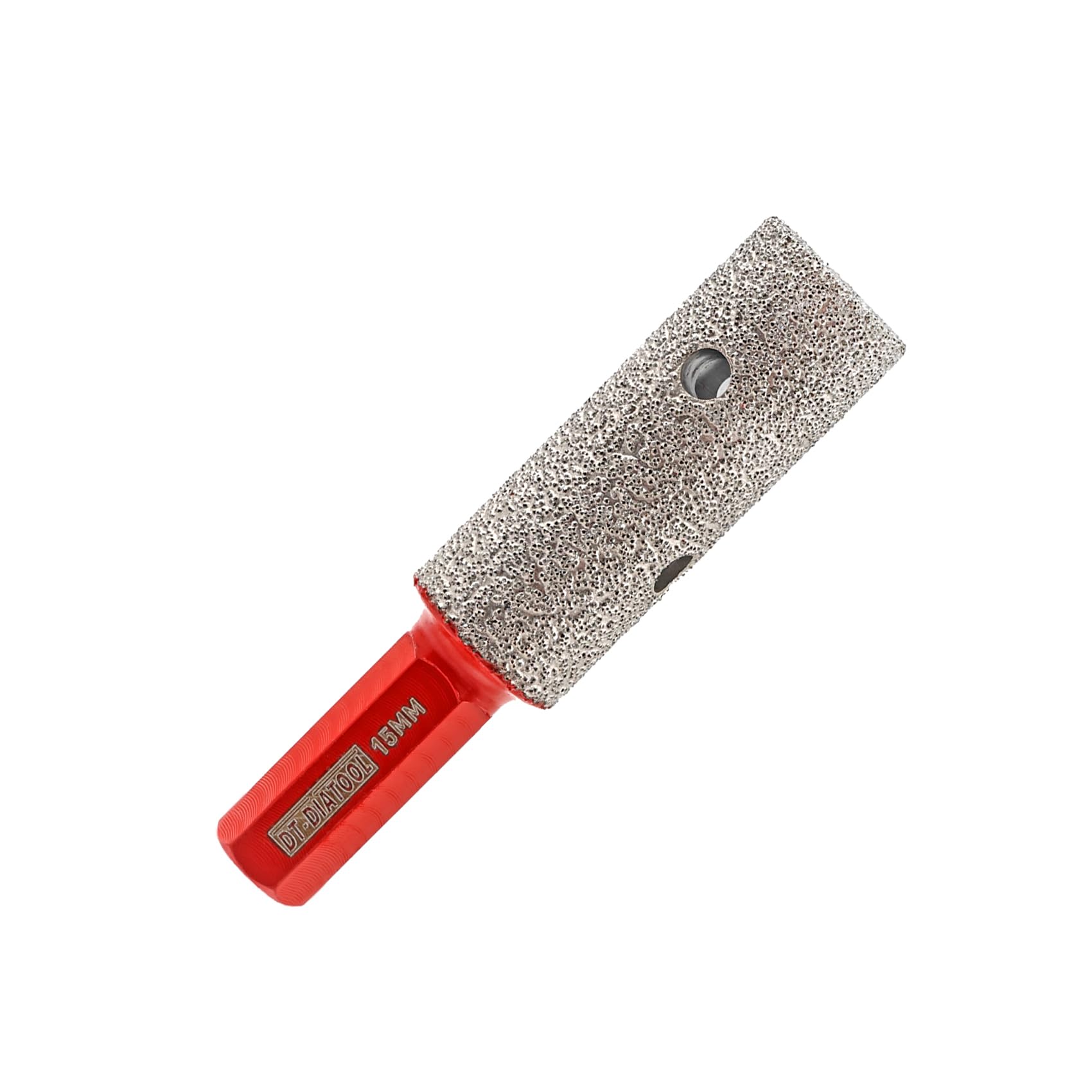 DT-DIATOOL Diamond Finger Milling Bit 15mm Hex Shank Enlarging Existing Holes of Porcelain Tile Marble Countertop Vacuum Brazed Diamond Grinding Bit