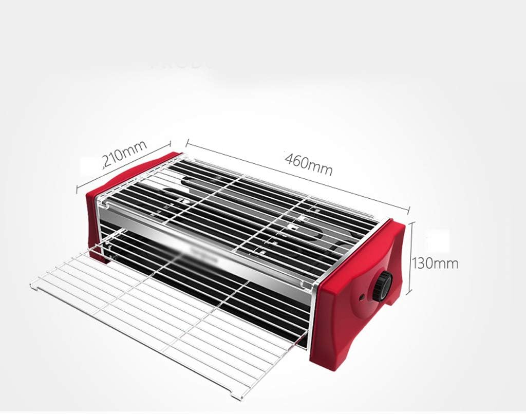 review zaizai Indoor Electric Grills Smokeless BBQ Machine Roasting Pan Griddle Mini Barbecue 2000W Large Firepower,Thick Grill, Double-Layer Large Capacity,Split Design