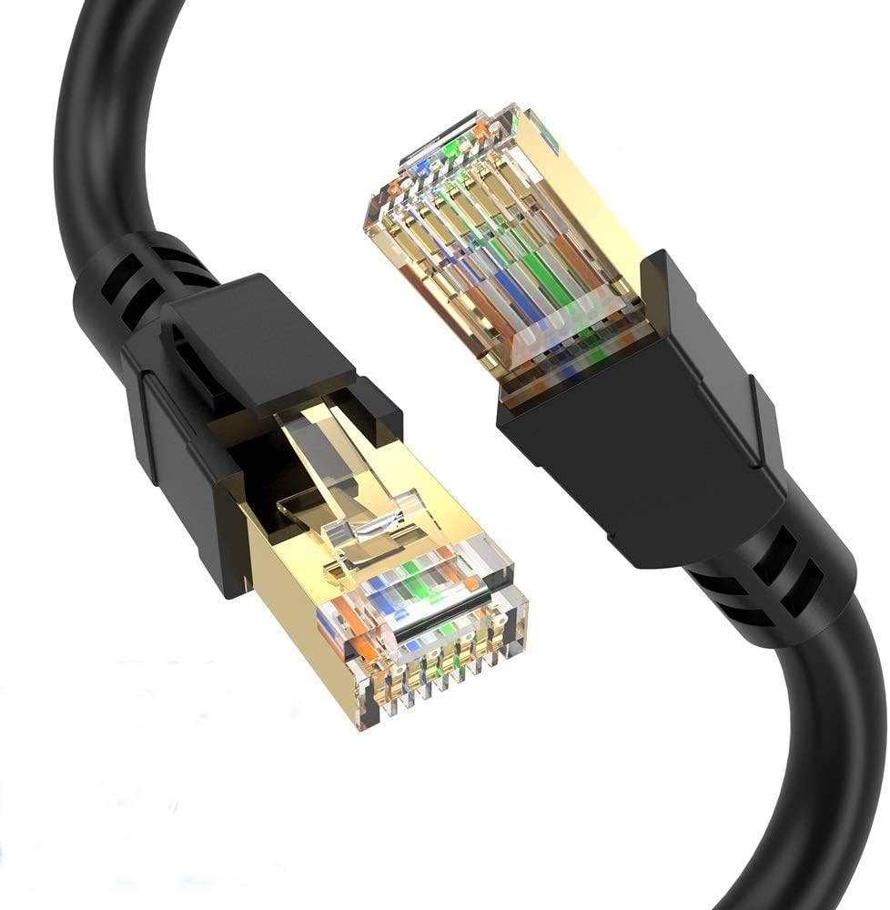 ConnBull Ethernet Cable Cat8 15ft, Internet Network Cable, RJ45 Gigabit LAN Cable Support 2000Mhz 40Gbps for Modem, Router, Switch, Xbox: Industrial & Scientific