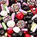 By The Cup Licorice Bridge Mix includes Licorice Pastels, Jelly Beans, and Buttons (Non-pareil with Seeds, Red and Black), 2 Pound Bag