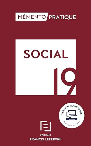 Download MEMENTO SOCIAL 2019: Toute la réglementation sociale applicable pour 2019 PDF
