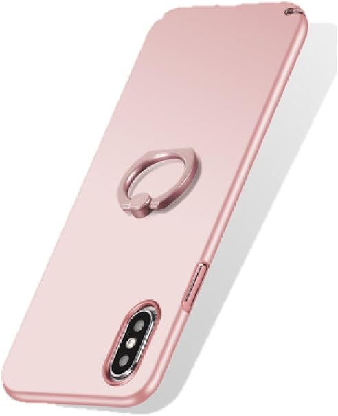 Amazon ノーブランド品 シンプル リング付き Iphone X ハードケース ピンク 並行輸入品 ケース カバー 通販
