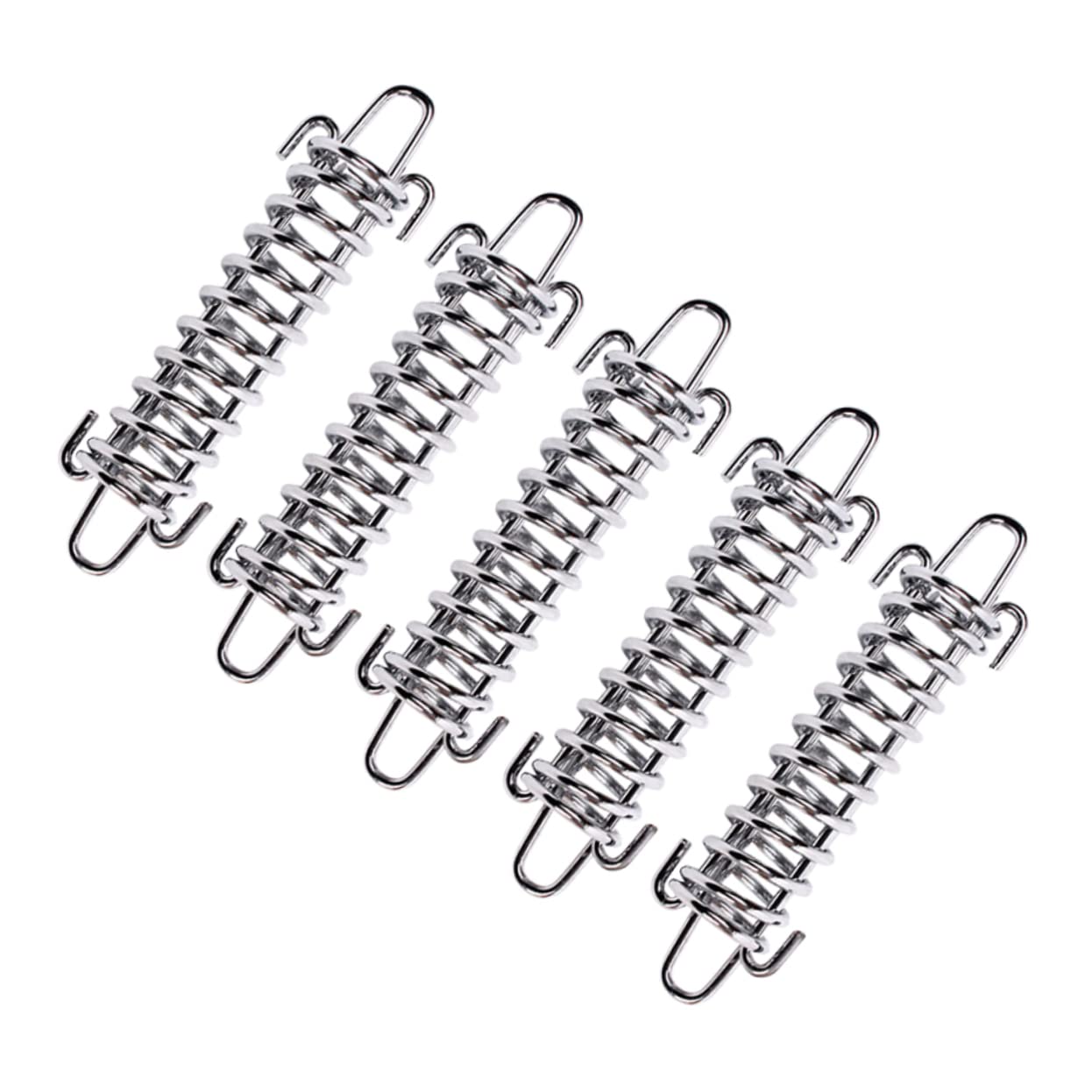 BRIGHTFUFU 5pcs High Strength Steel Tent Wind Spring Buckles Durable Wind Rope Buckle for Outdoor Camping Fixed Spring Hook for Tents and Awnings