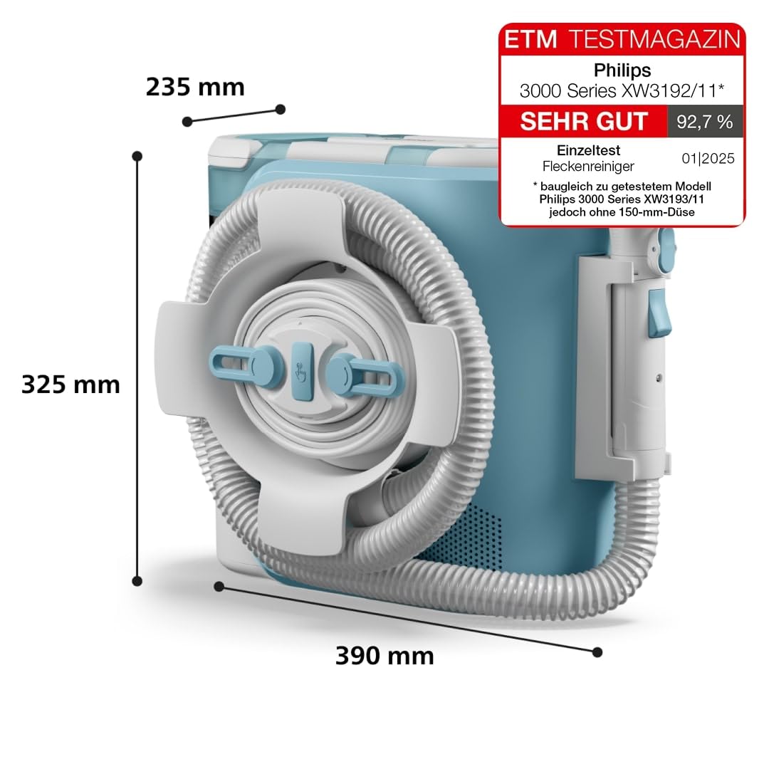 Philips Fleckenreiniger 3000 Series - Fleckenentfernung, Frische-Boost, intelligentes Bedienfeld, automatische Selbst-Reinigungsfunktion, ideal für Teppiche und Polstermöbel (XW3192/11) 2