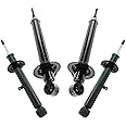 TRQ Front and Rear Shock Absorber Set Compatible with 2006-2013 Lexus IS250 IS350