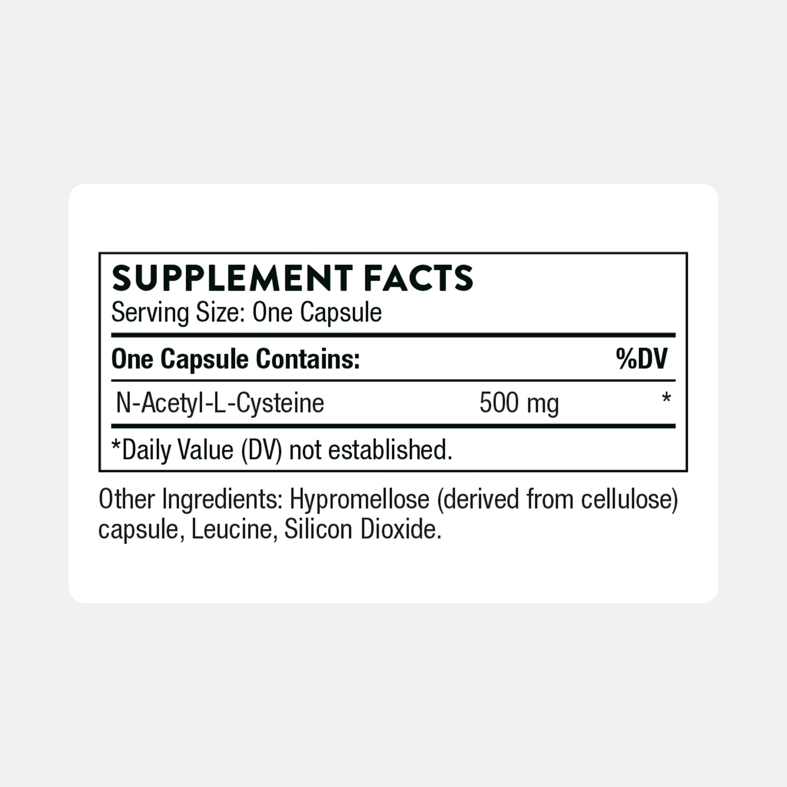 THORNE - NAC - N-Acetylcysteine - 500mg - Supports Respiratory Health & Immune Function - Promotes Liver & Kidney Detox* - Gluten, Dairy & Soy-Free - 90 Servings