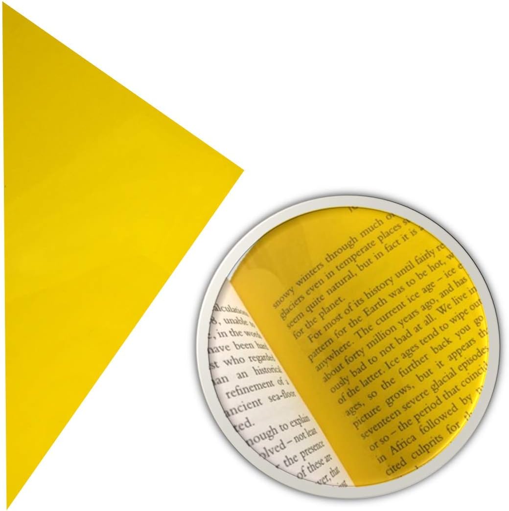 Yellow Overlay Starter Pack Dyslexia Coloured Overlays, Coloured Paper A4 Pad & Dyslexia