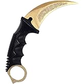 Milaloko Karambit Knife Trainer - Stainless Steel Practice Training Knife with Sheath for Beginner - 100% Safe Trainer Tool (