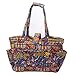 Floral Quilted Cotton Needle Bag Knitting Bag Yarn Storage Tote（Phoenix)