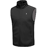 Little Donkey Andy Men's Water-resistant Outerwear Vests, Stretch Windproof Vest for Cycling, Running, Golf