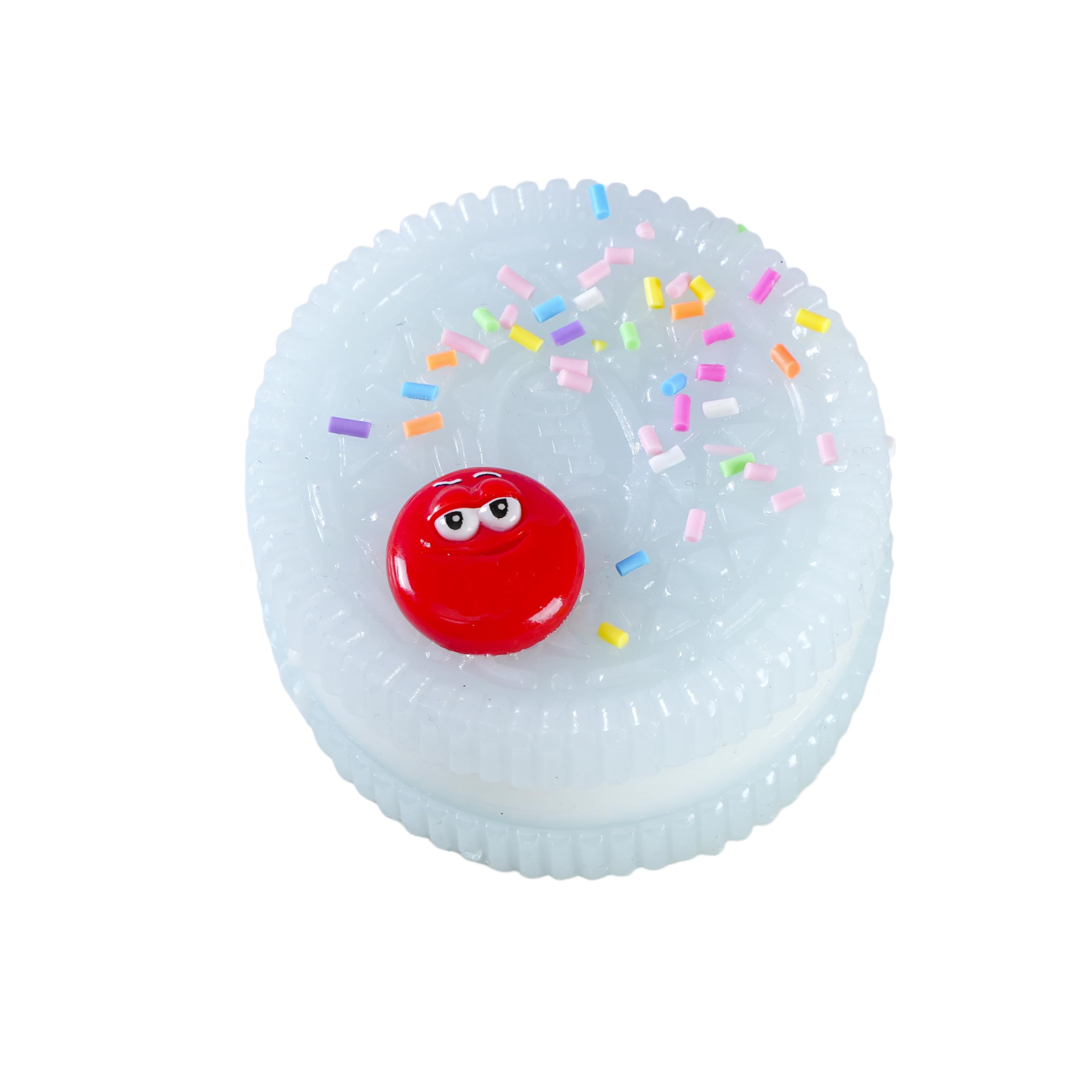 Taba Squishy Biscuits Squeeze Toys,Sensory Fidget Toy for Your Best Mellow and Chill,Party Favors,Perfect Desk Accessory for Adults (Blue)
