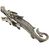 MAGICLULU Brass Dragon Bottle Opener Fish Shaped Bottle Cap Opener Keychain Vintage Chinese Style Beer and Soda Opening Tool for Home Bar Pub Decor Portable Key Holder
