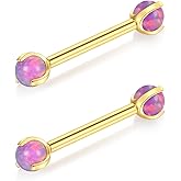 Xpircn 14G 14mm Titanium Nipple Piercing Jewelry Shield Nipple Rings Nipple Barbell Internally Threaded Nipple Jewelry