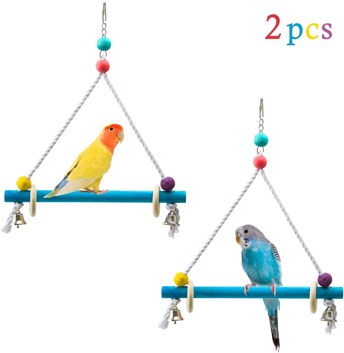 parrot swing toy
