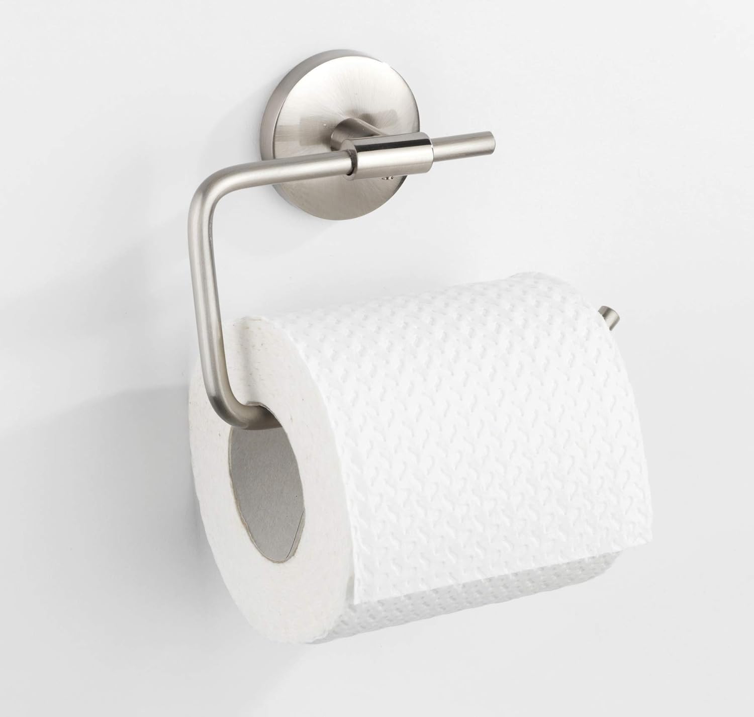 WENKO Cuba Matte Toilet Roll Holder Keeps Toilet Paper Handy Solid Quality Rust-Proof Die-Cast Zinc with Matte Finish 13.5 x 9.5 x 4 cm - Image 4