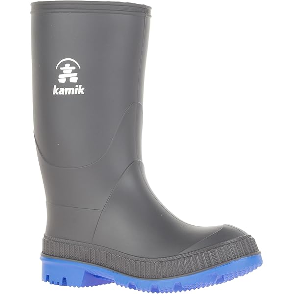 Kamik Riptide Stivali Da Pioggia Per Bambini, Colore Nero/grigio, Numero 37 EU, Larchezza Normale - 2
