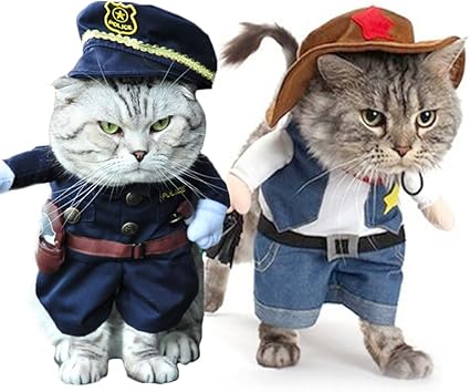 Amazon Iikuru 猫用 服 コスプレ 猫 犬 仮装 洋服 おもしろい 子猫 変身 着ぐるみ ペット服 ねこ 犬用 直立 コスチューム ネコ いぬ かわいい ウェア X786 Iikuru イイクル 服 アクセサリー 通販