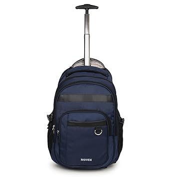 Novex Dark Blue 15.6 Laptop Trolley Backpack