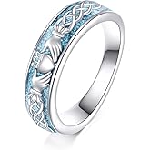 ONEFINITY Turquoise Rings S925 Sterling Silver Turquoise Ring Jewelry Gift For Women Men