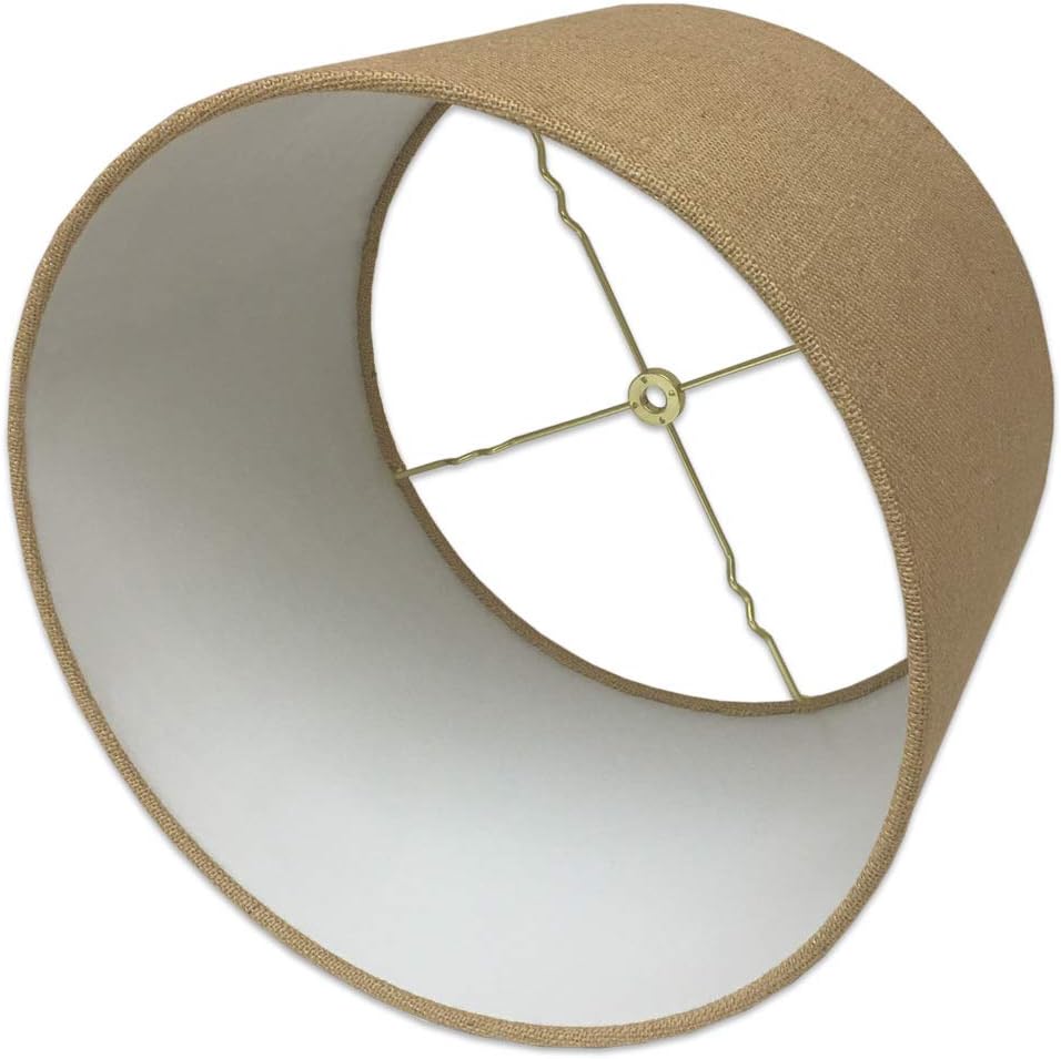 Royal Designs Shallow Drum Hardback Lamp Shade, Burlap, 15 x 16 x 10 (HB-610-16BL) - Image 5