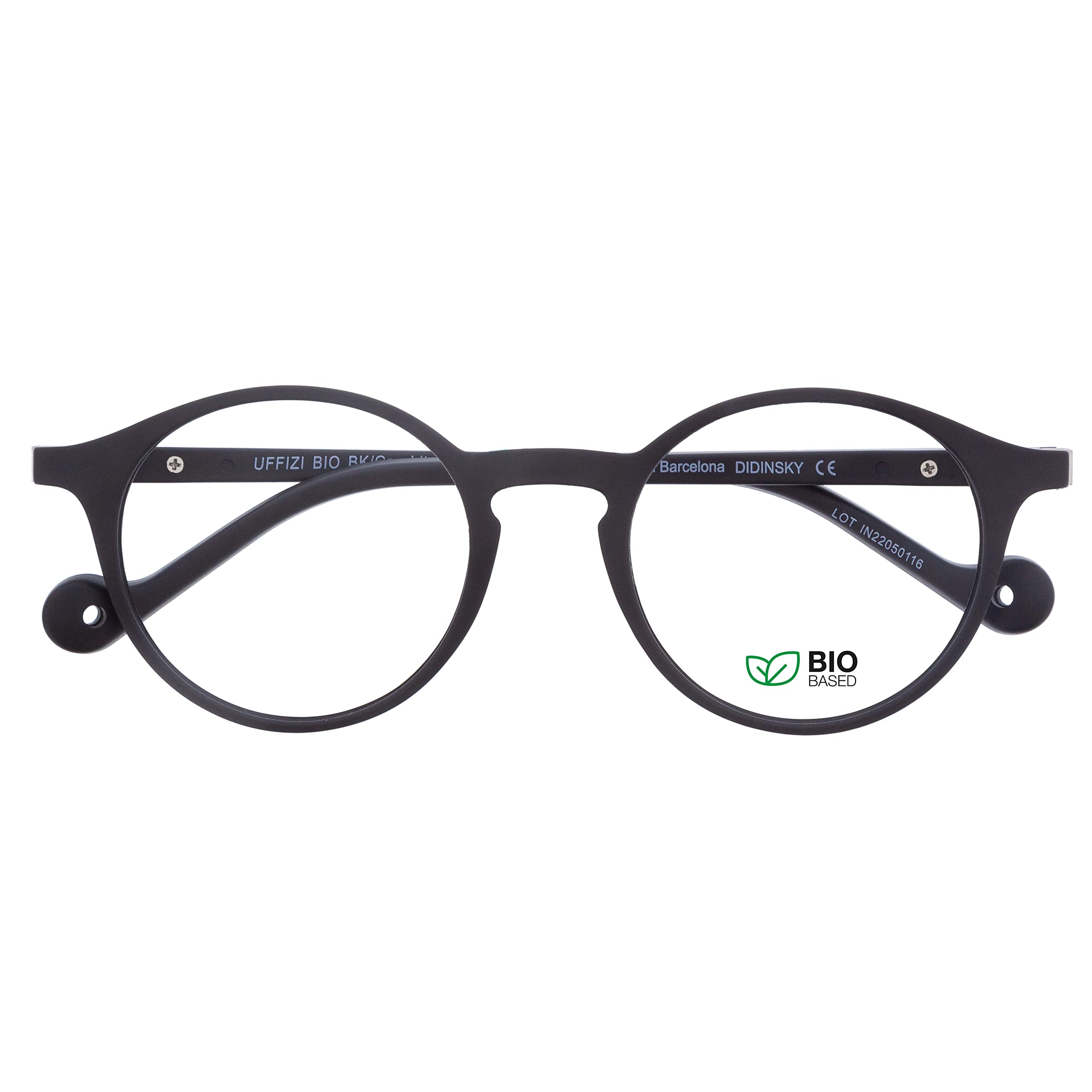 DIDINSKY CherryDIDINSKY readers presbyopia reading glasses anti blue light for men and women. Rubber touch, flexible temples and anti-reflective lenses. Graphite +0.0 - UFFIZI BIO