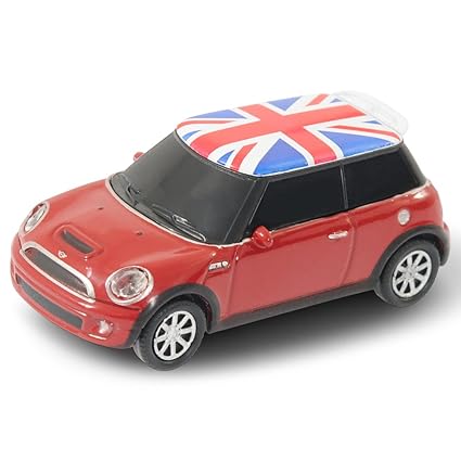 Autodrive Mini Cooper 8 GB USB-Stick im Auto-Design USB 2.0 rot mit Union Jack