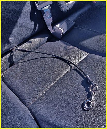 LAST LEASH Dog Car Seat Belt Tether - Chew-Proof Heavy Duty Car Seatbelt Restraint - 3 Sizes - Extra Durable to Prevent Chewing