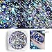 CHARMING MAY 3 Boxes Laser Glitter Holographic Flakes Paillette Galaxy Sparkling Nail Powder Nail Art Chameleon Sequins (Laser Flakes) (Laser)